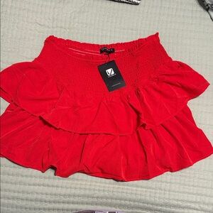 Vibrant Red Women's Skort